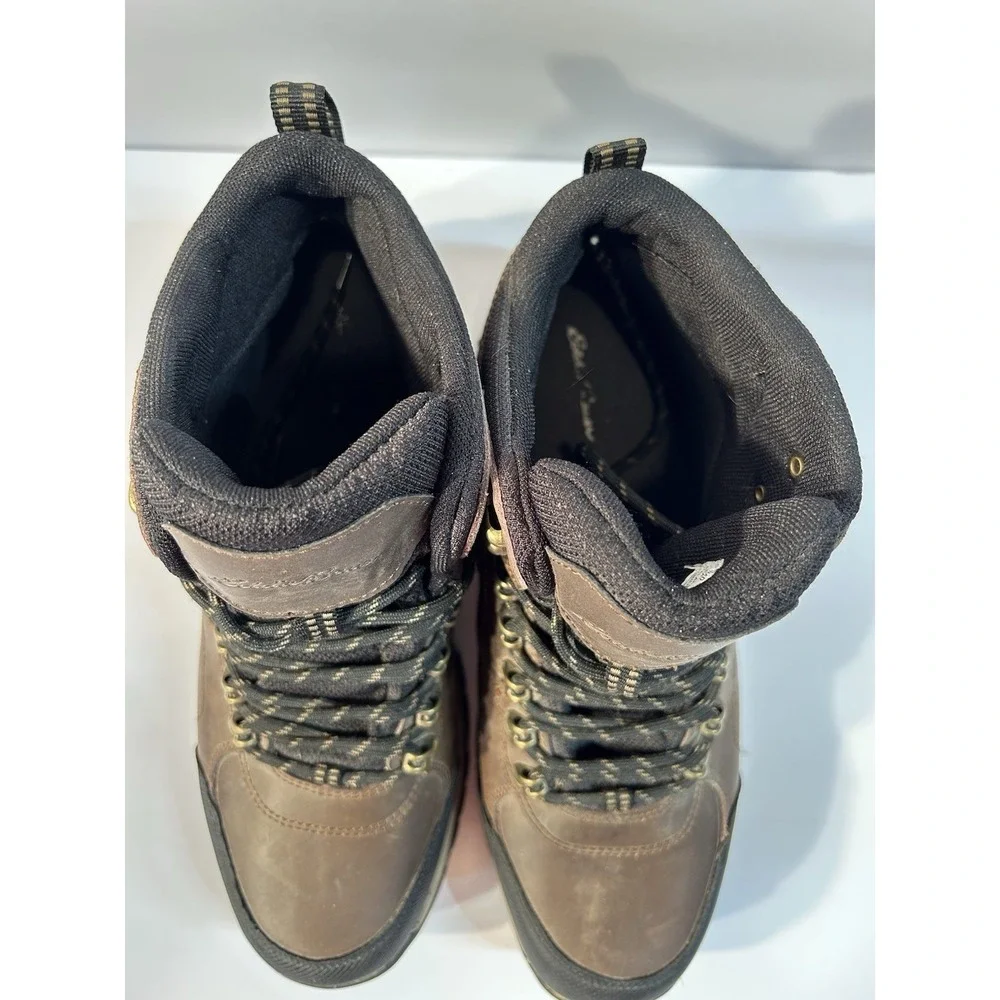 Eddie Bauer Waterproof Hiking Boots Men Size 10.5 Brown Leather Trail Outdoor